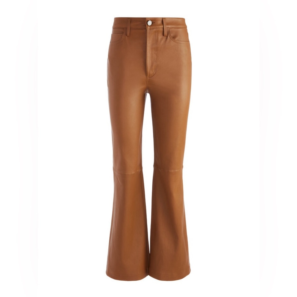 Alice and Olivia Lamb Leather Pants, Color camel Size 10